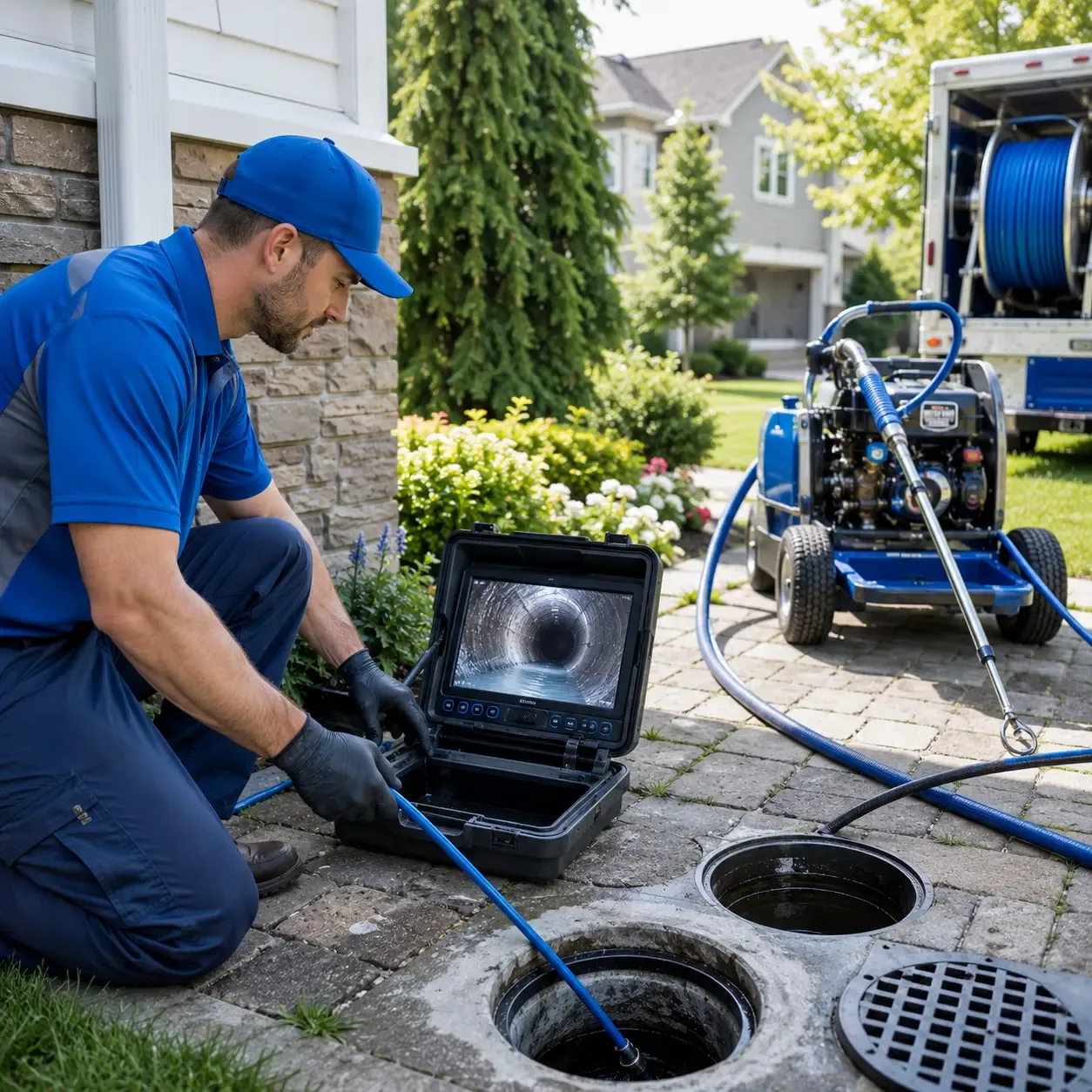 Outdoor drain cleaning professionals serving Kalamazoo, MI
